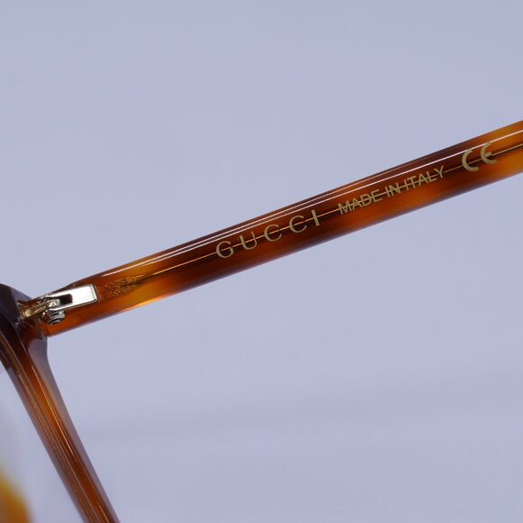 Gucci GG0026O 006 Eyeglasses Light Havana 53mm Cat Eye Frame - Picture 7 of 10